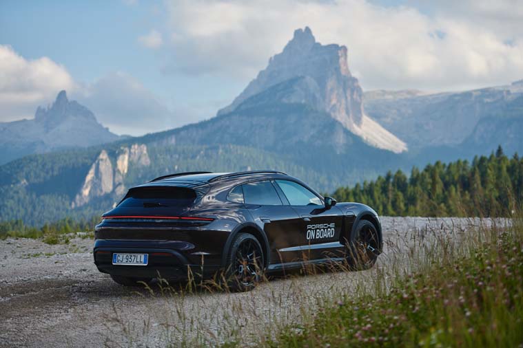 CORTINA D'AMPEZZO, ITALY - [JULY 16]: General view of Porsche on Board Cortina 2022 on July 16, 2022 in Cortina d'Ampezzo, Italy. (Photo by Guido De Bortoli/Getty Images)